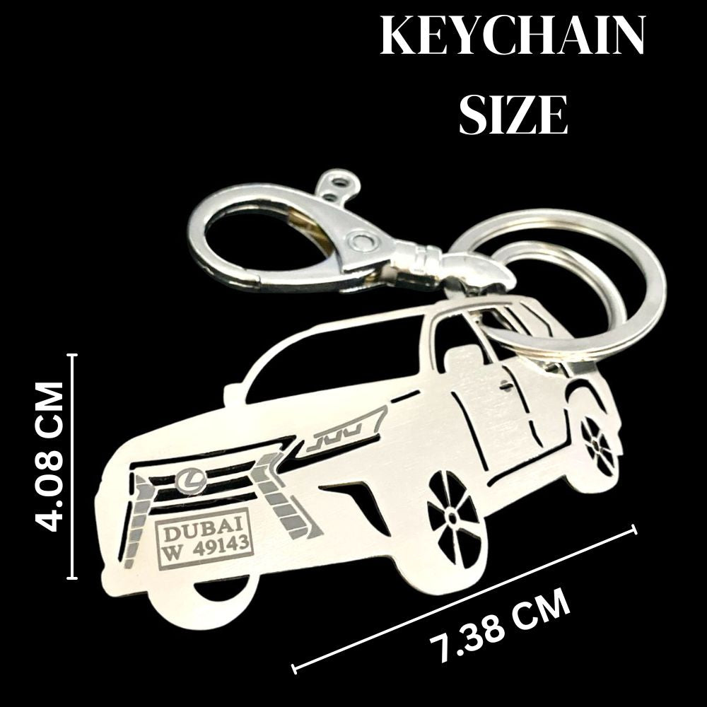 Luxury personalized keychain for Lexus LX 570, perfect gift for car enthusiasts