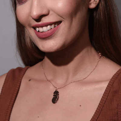 Abstract face Necklace