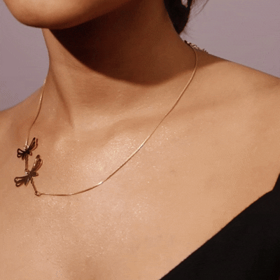 Dragonfly multilayer Necklace