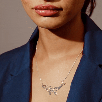 Origami Whale Necklace