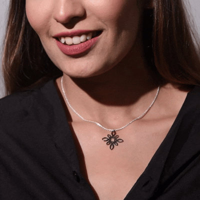 Square Celtic Knot Necklace