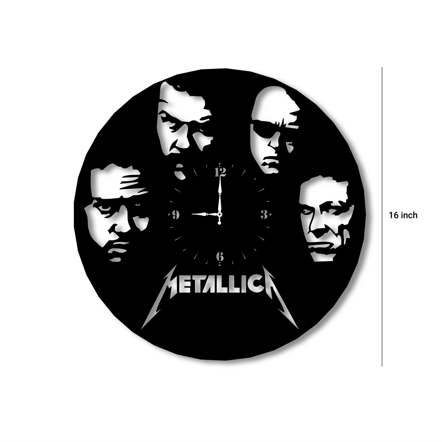Metallica Metal Record Wall Clock - Ampkrafts