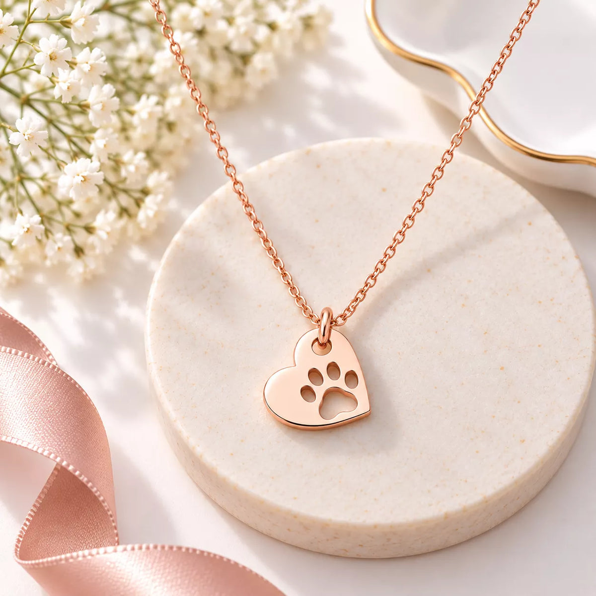 Pawprints of Love Pendant Necklace