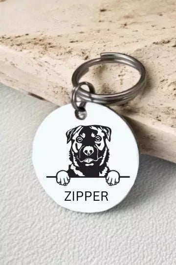 Personalized Dog Name Tag for Rotwellers