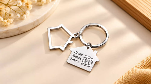 Personalized Home Keychain