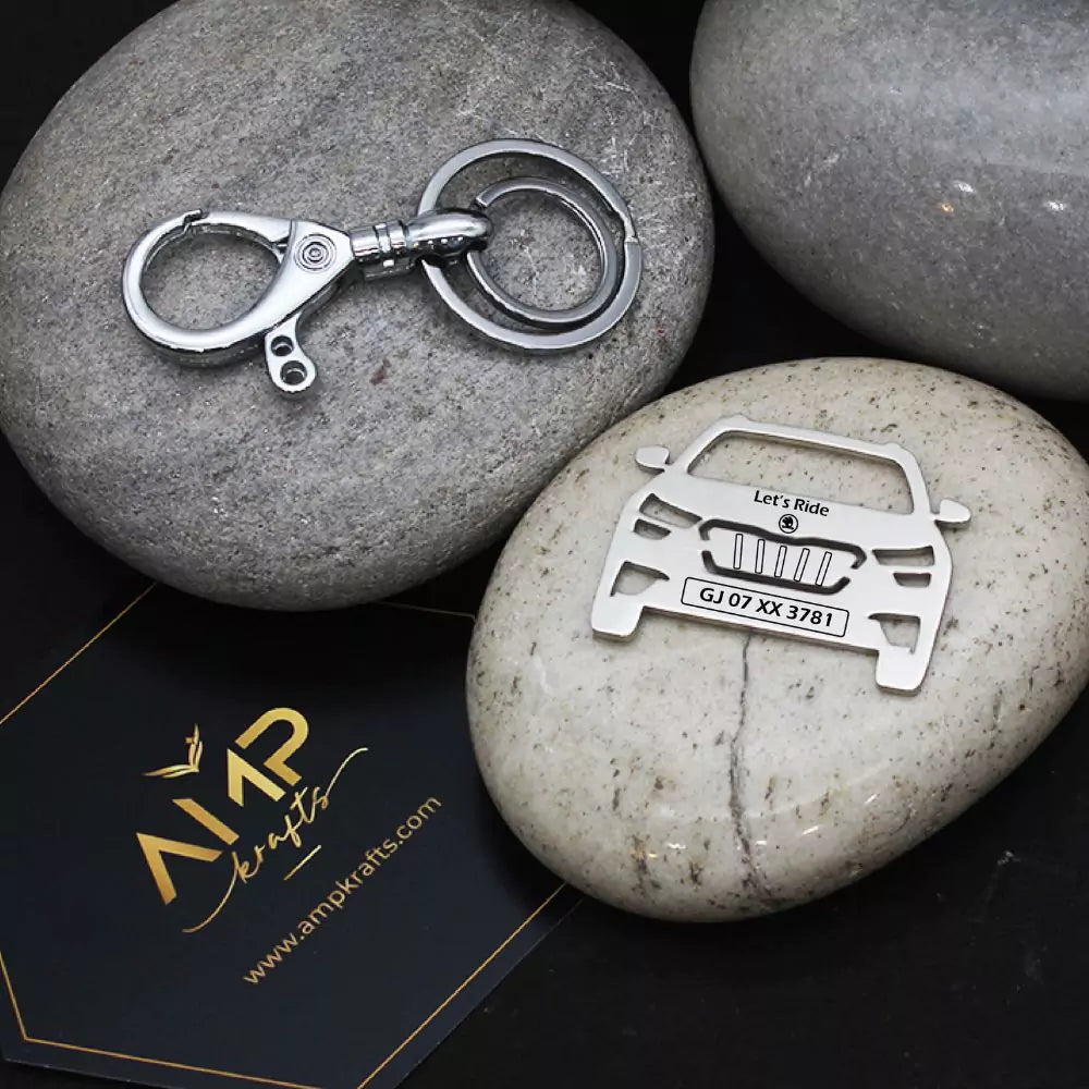 Skoda Kushaq metal key holder, sleek keepsake with emotional value