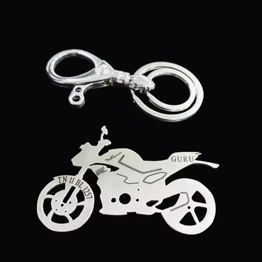 Custom Engraved Hero Xtreme 125 Keychain – Personalized Bike Keyring for Riders