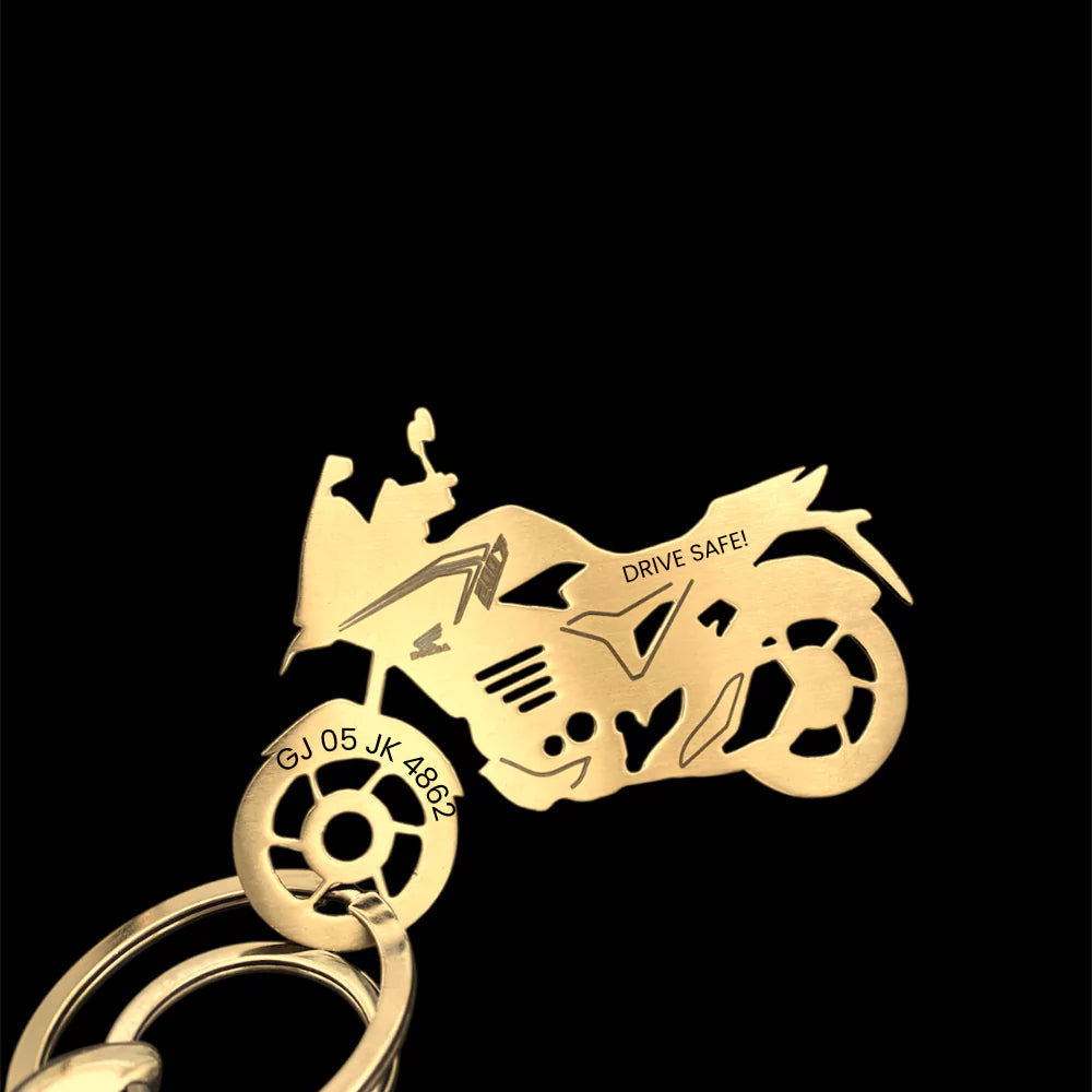 Honda CB 200X engraved keychain personalised rider accessory