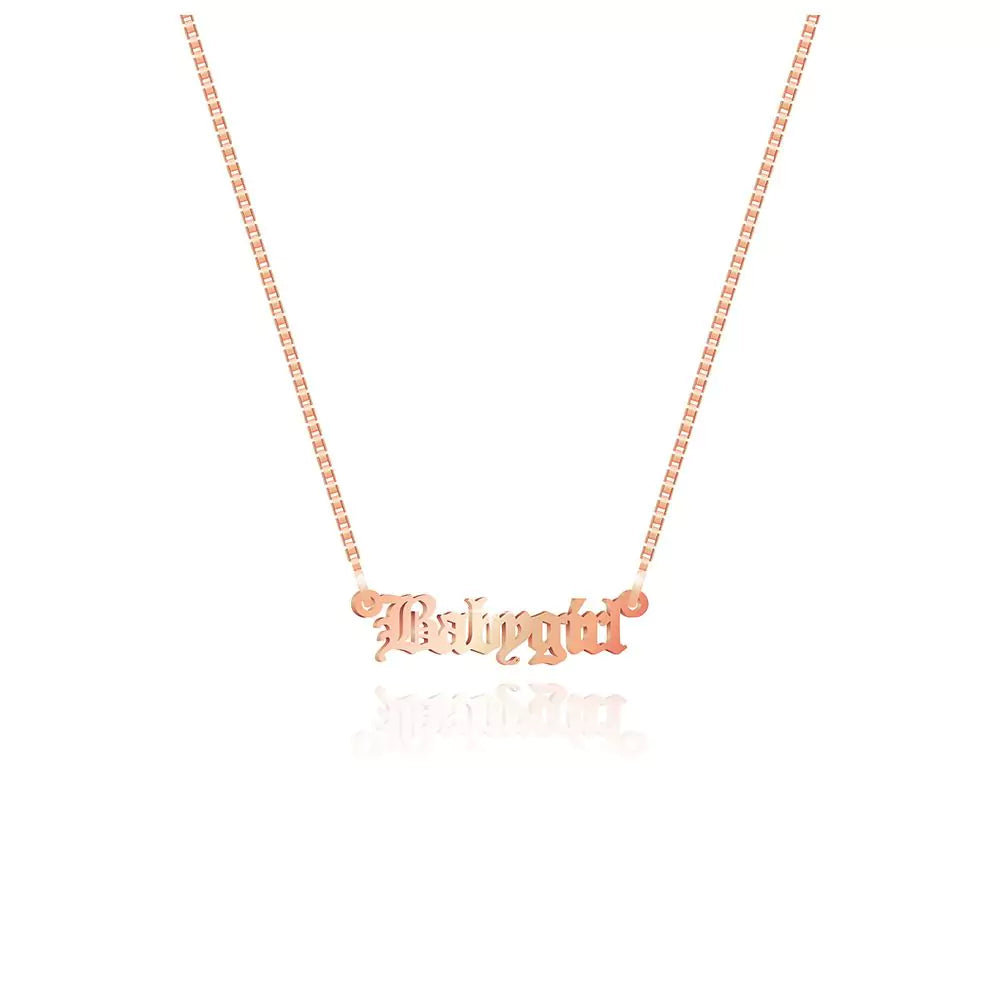 Old English Custom Name Pendant