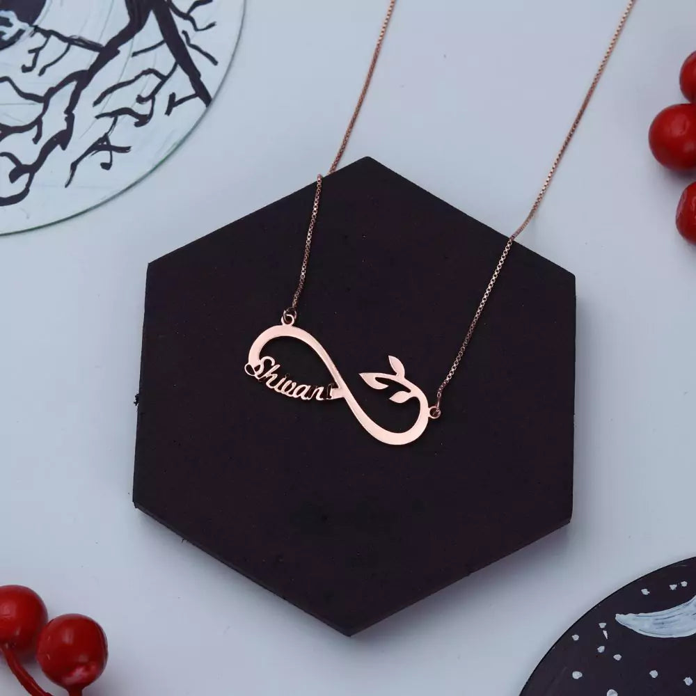 Infinite growth Custom name Pendant
