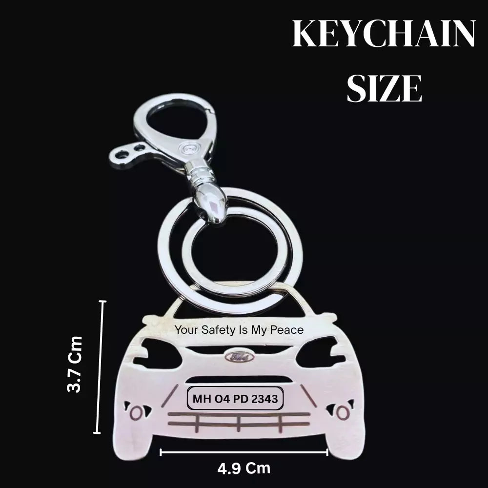 Ford Ikon 1995 custom number plate keyring