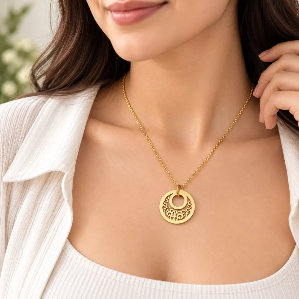 Radiant Ring Pendant Necklace
