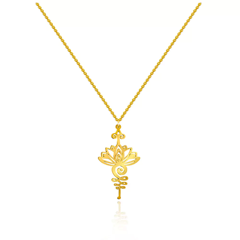 Blooming Lotus Pendant Necklace