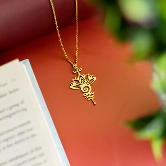 Blooming Lotus Pendant Necklace