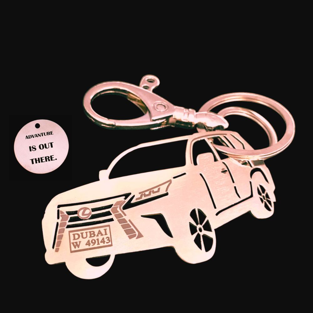 Luxury personalized keychain for Lexus LX 570, perfect gift for car enthusiasts