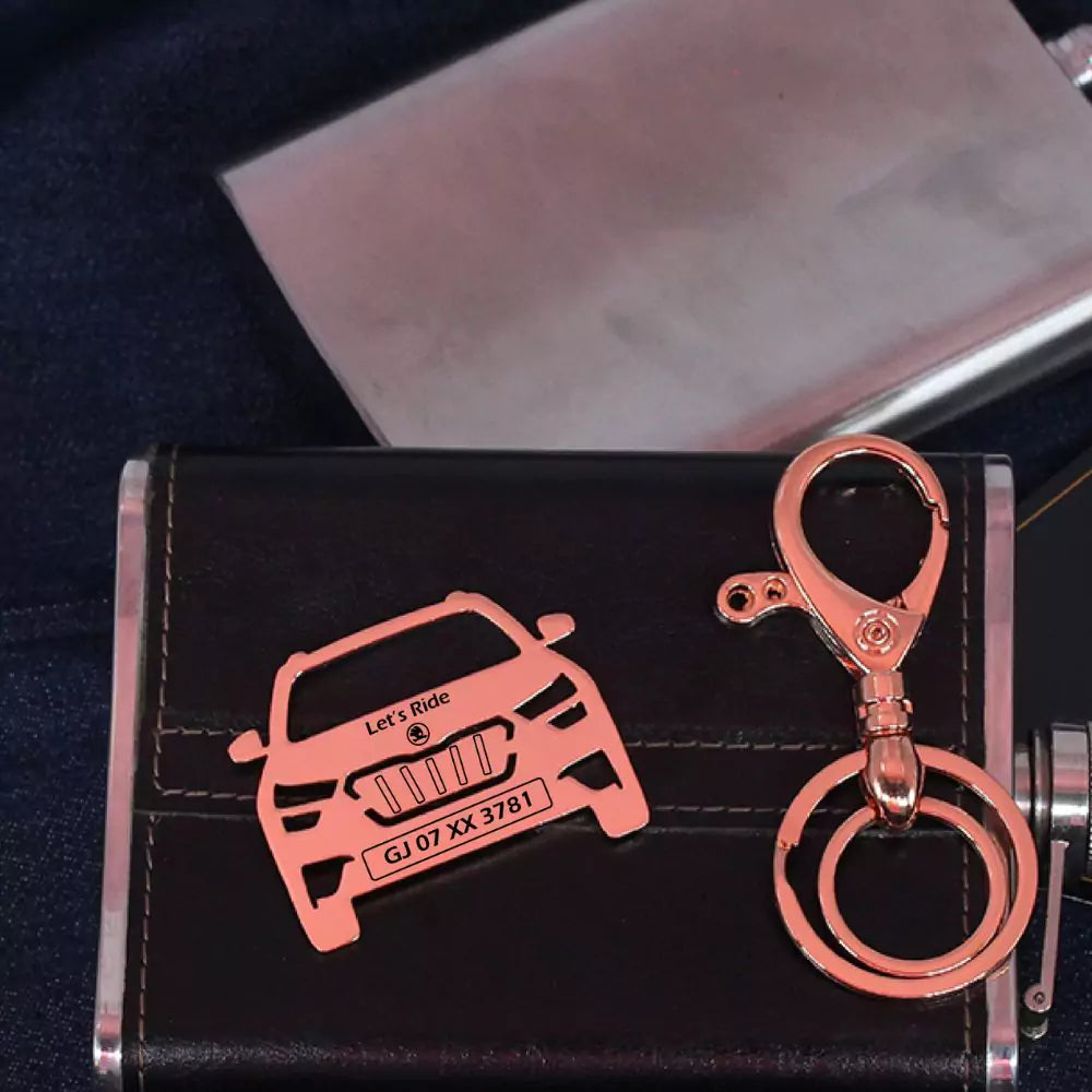 Personalized key tag for Kushaq, subtle gift with heartfelt meaning