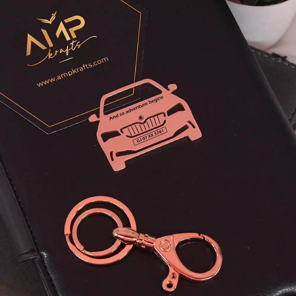 Skoda Superb metal key holder, sleek keepsake with emotional value