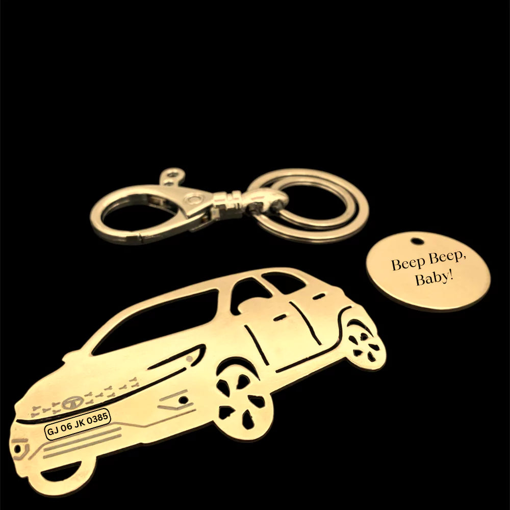 Emotional gift to show care, engraved Tata Tiago keychain keepsake