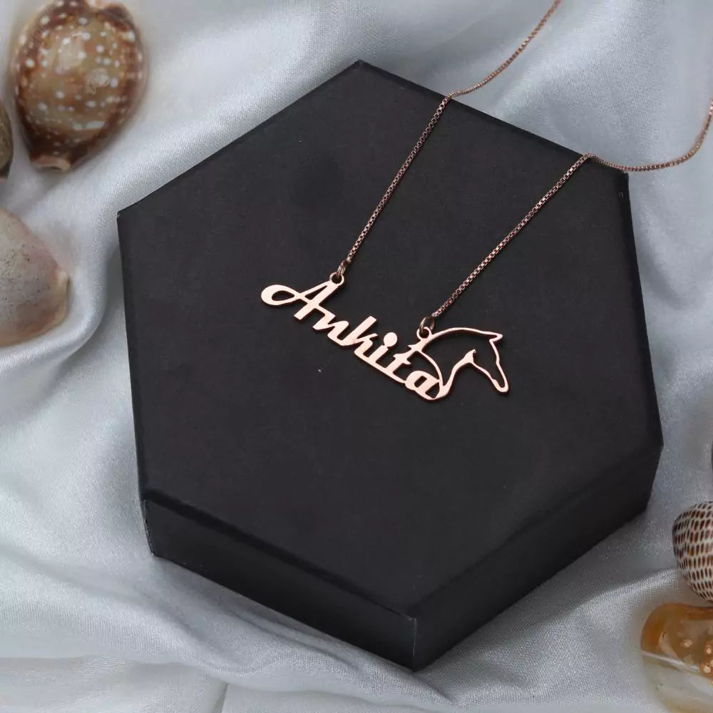 Lil Horsey Tag Custom Necklace