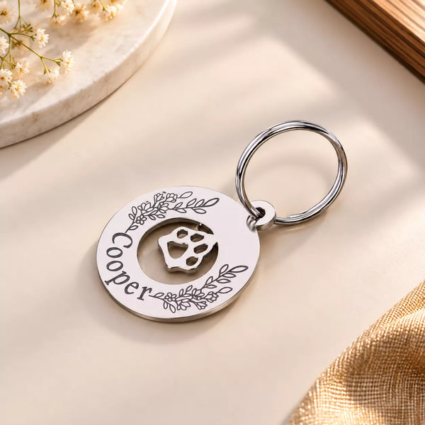 Paw Print Perfection Dog Collar Tag