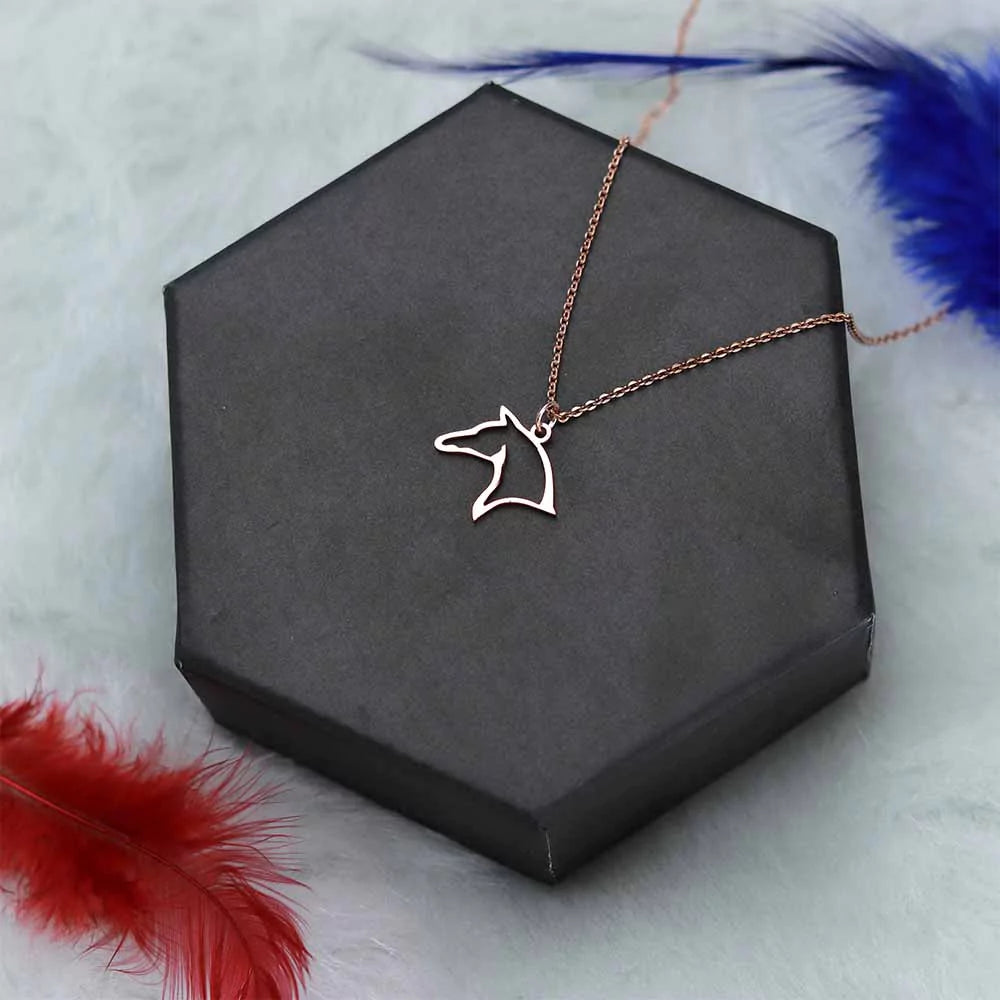 Horse Pendant Necklace - Elegant Equestrian Jewelry for Women