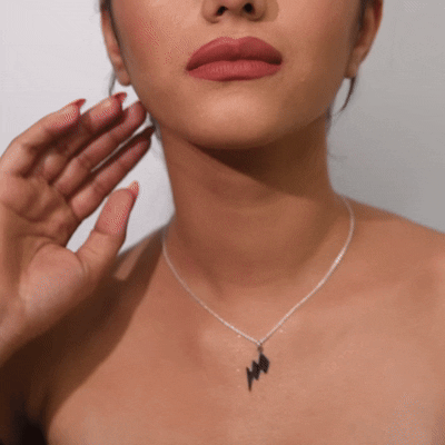 Lightning Bolt Pendant Necklace