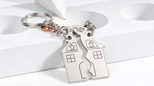 Personalized Home Keychain