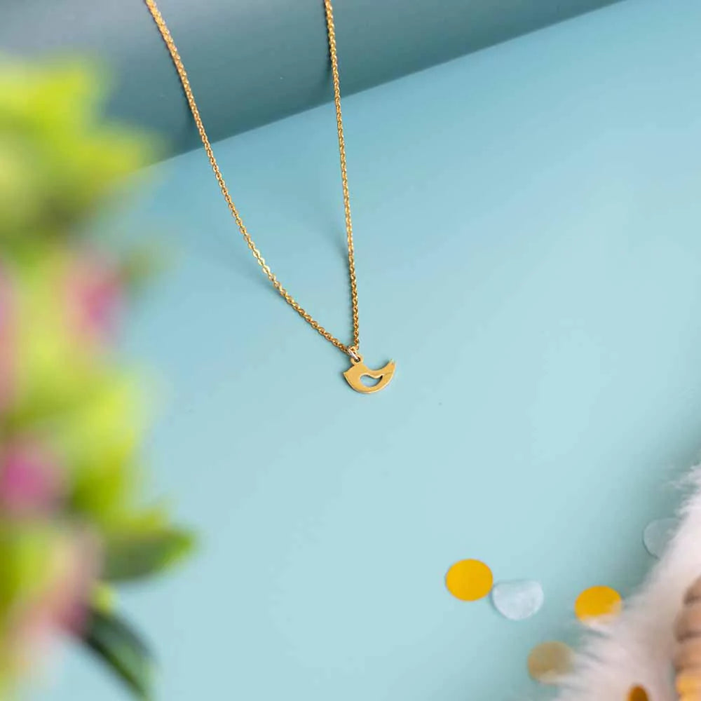 Sparrow Bird Pendant Necklace - Elegant Nature-Inspired Jewelry for Women