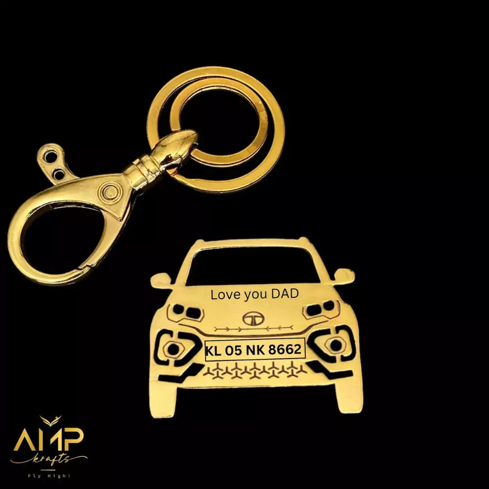 Tata Nexon engraved keychain anniversary gift idea