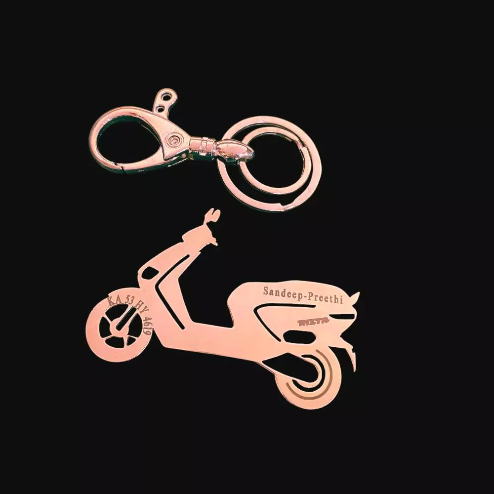 Durable and Lightweight Personalized Ather Rizta Keychain – Premium Accessory for Ather Owners