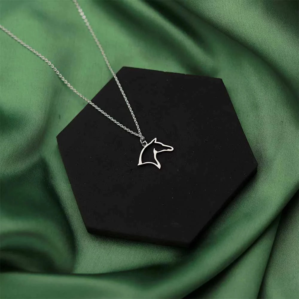Horse Pendant Necklace - Elegant Equestrian Jewelry for Women