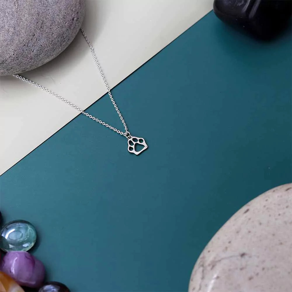 Paw Print Pendant Necklace - Personalized Pet-Inspired Jewelry for Animal Lovers