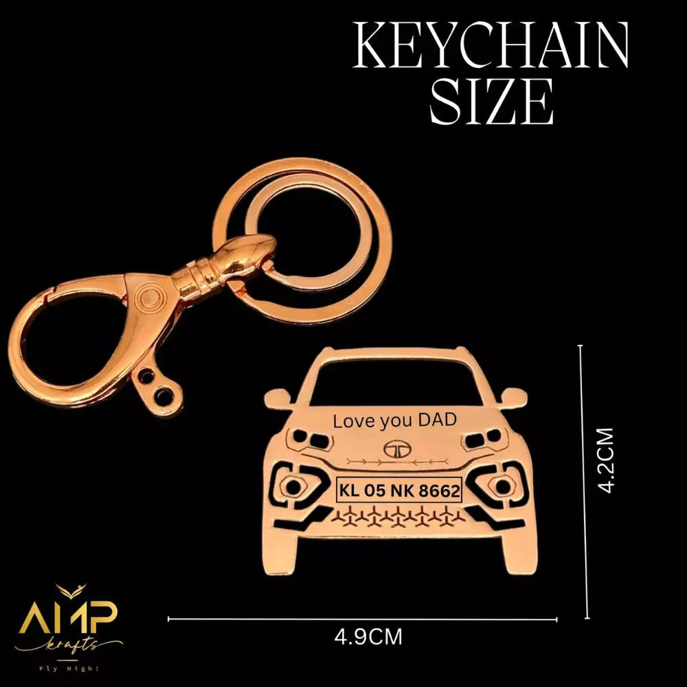 Custom number plate Nexon keychain unique gifting option