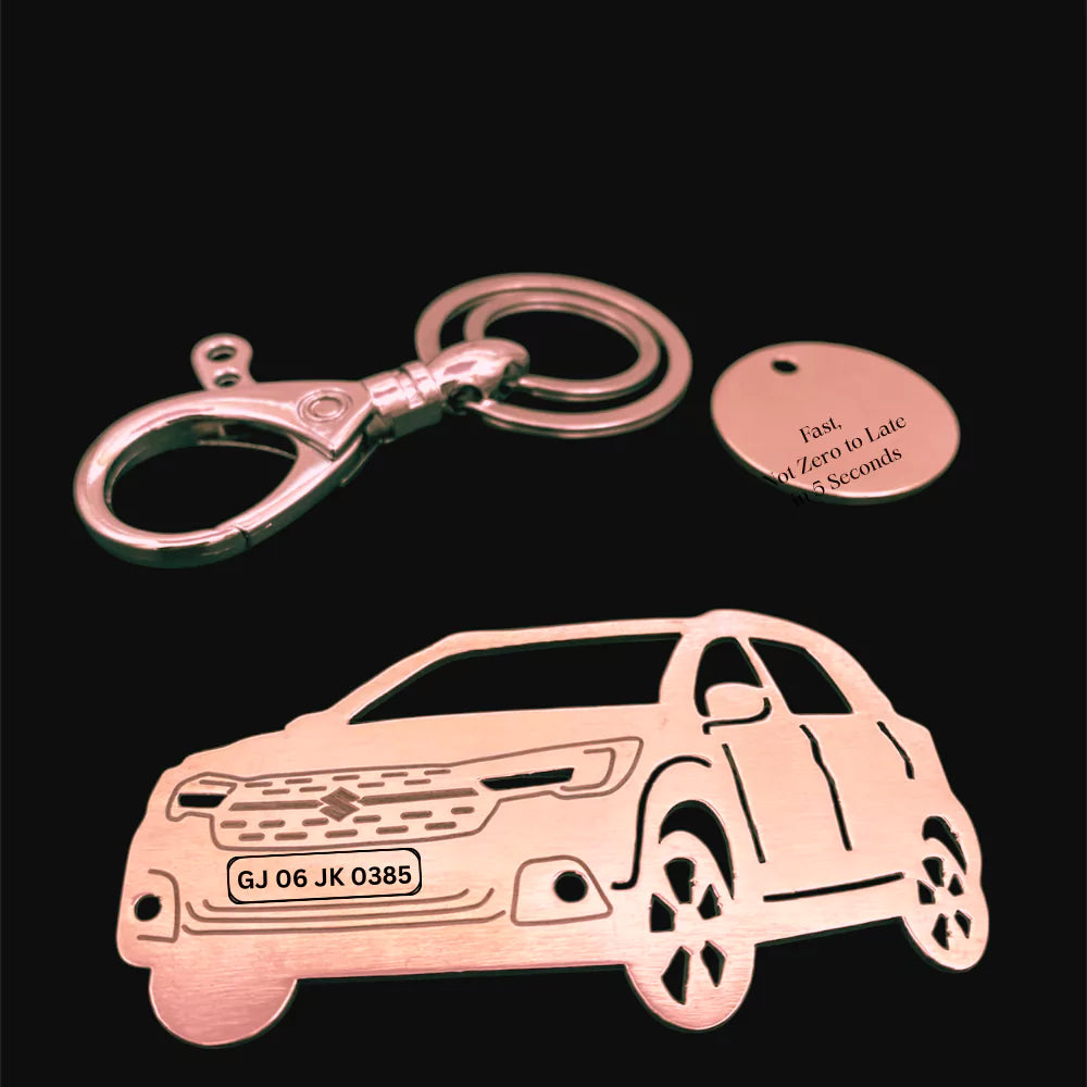 Maruti Suzuki XL6 metal keychain, crafted for regular handling