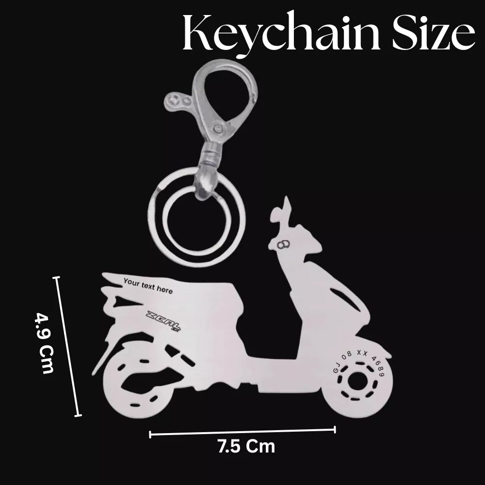 Personalized keychain for Ampere Zeal car enthusiasts