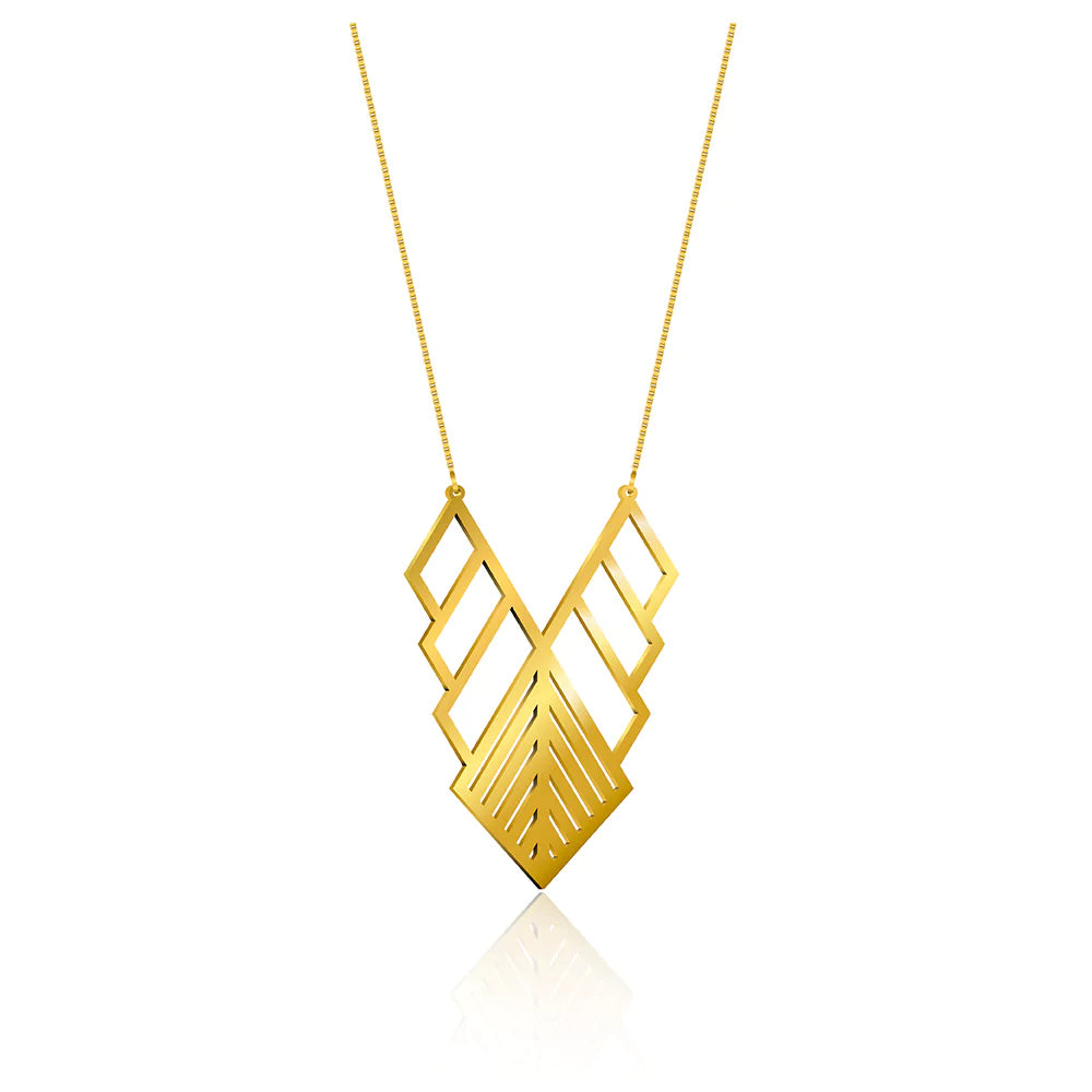 Flowstone Ascent Pendant Necklace - Unique Natural Stone Jewelry for Women