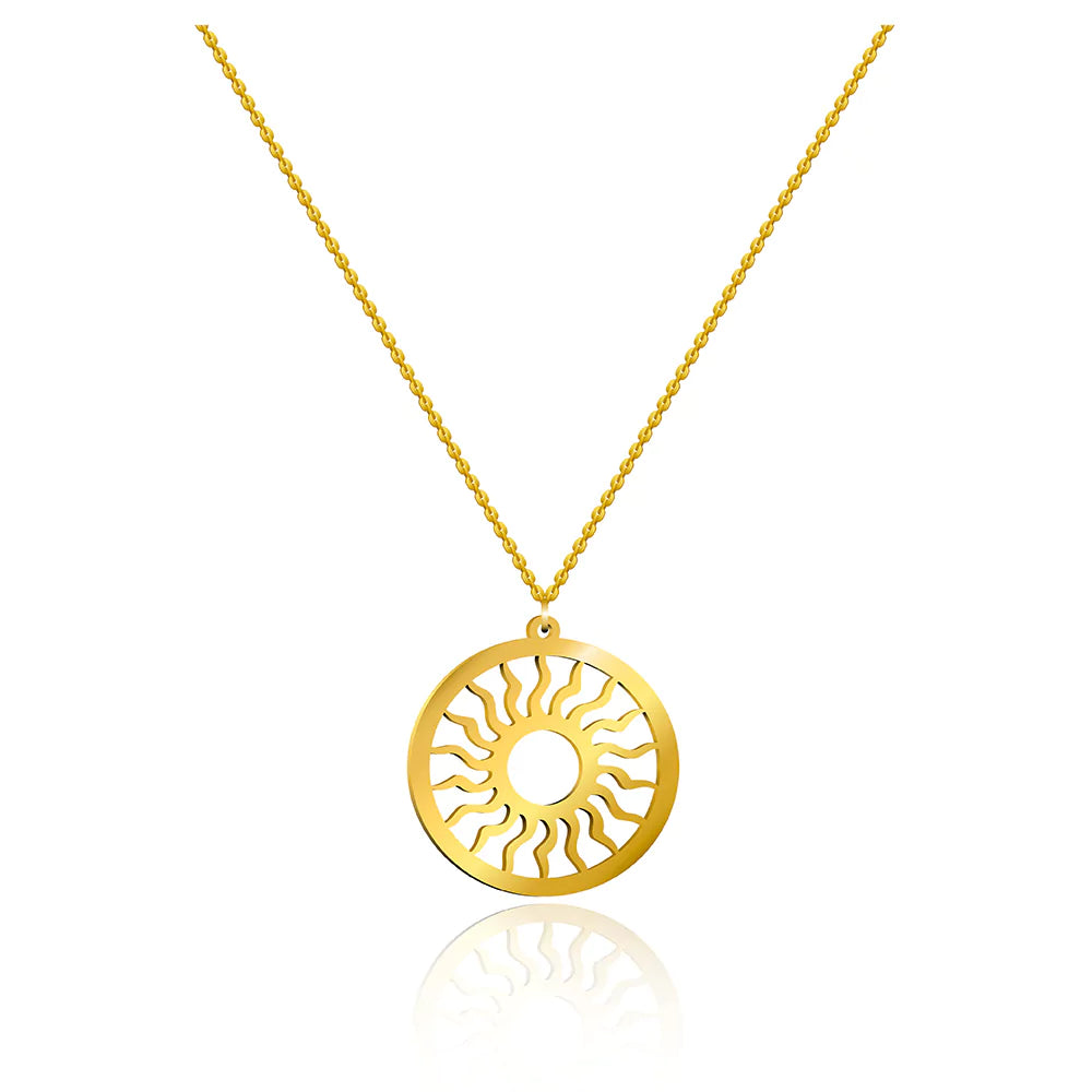 Apollo Sun Pendant Necklace - Radiant Celestial-Inspired Jewelry for Women