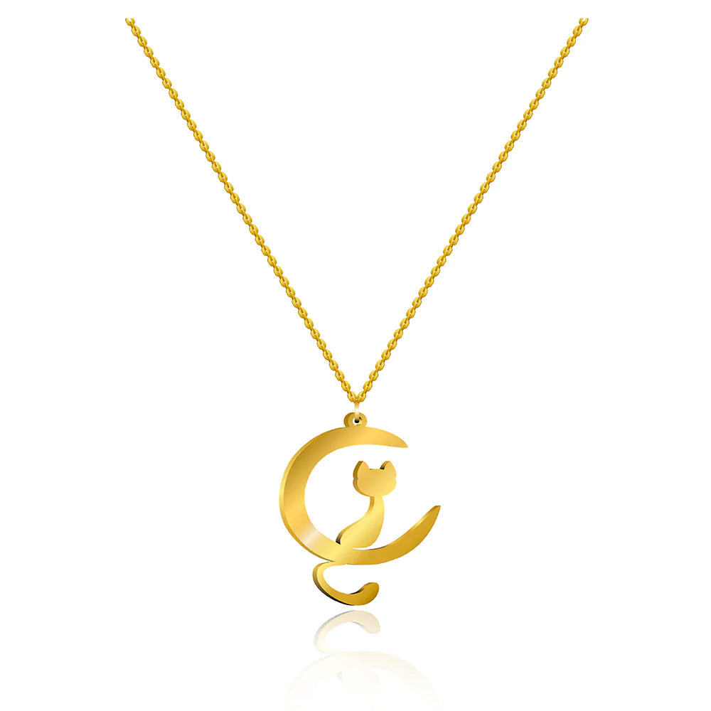 Moonlit Night Pendant Necklace - Elegant Celestial-Inspired Jewelry for Women
