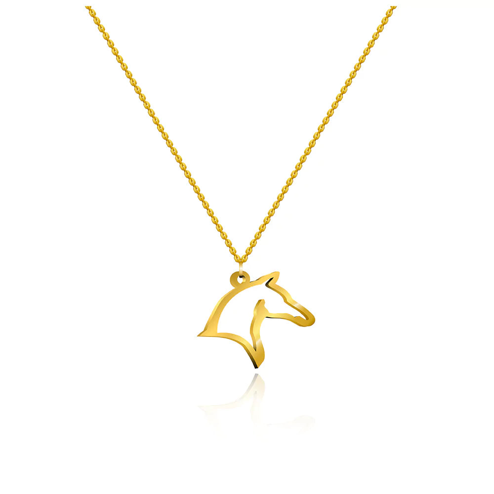 Horse Pendant Necklace - Elegant Equestrian Jewelry for Women