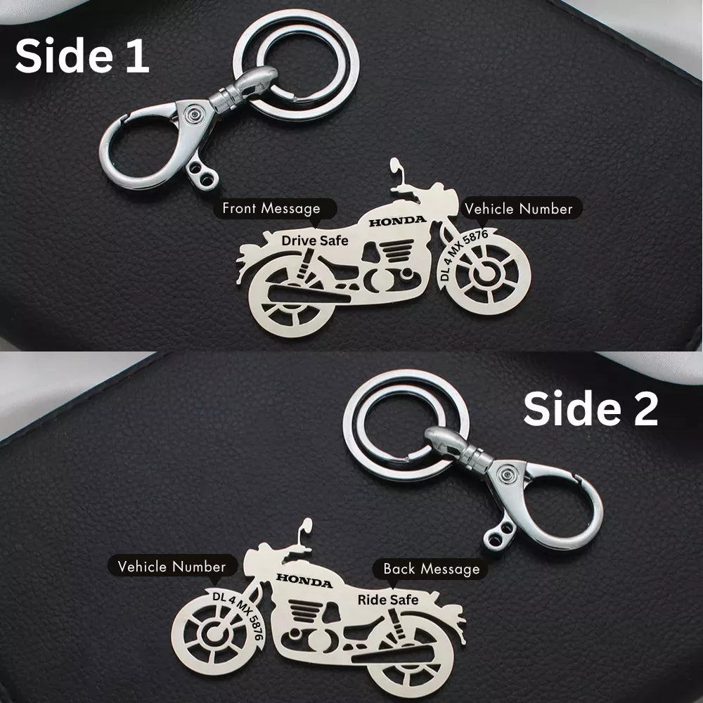 Adventure bike themed keychain for Himalayan 400 lovers