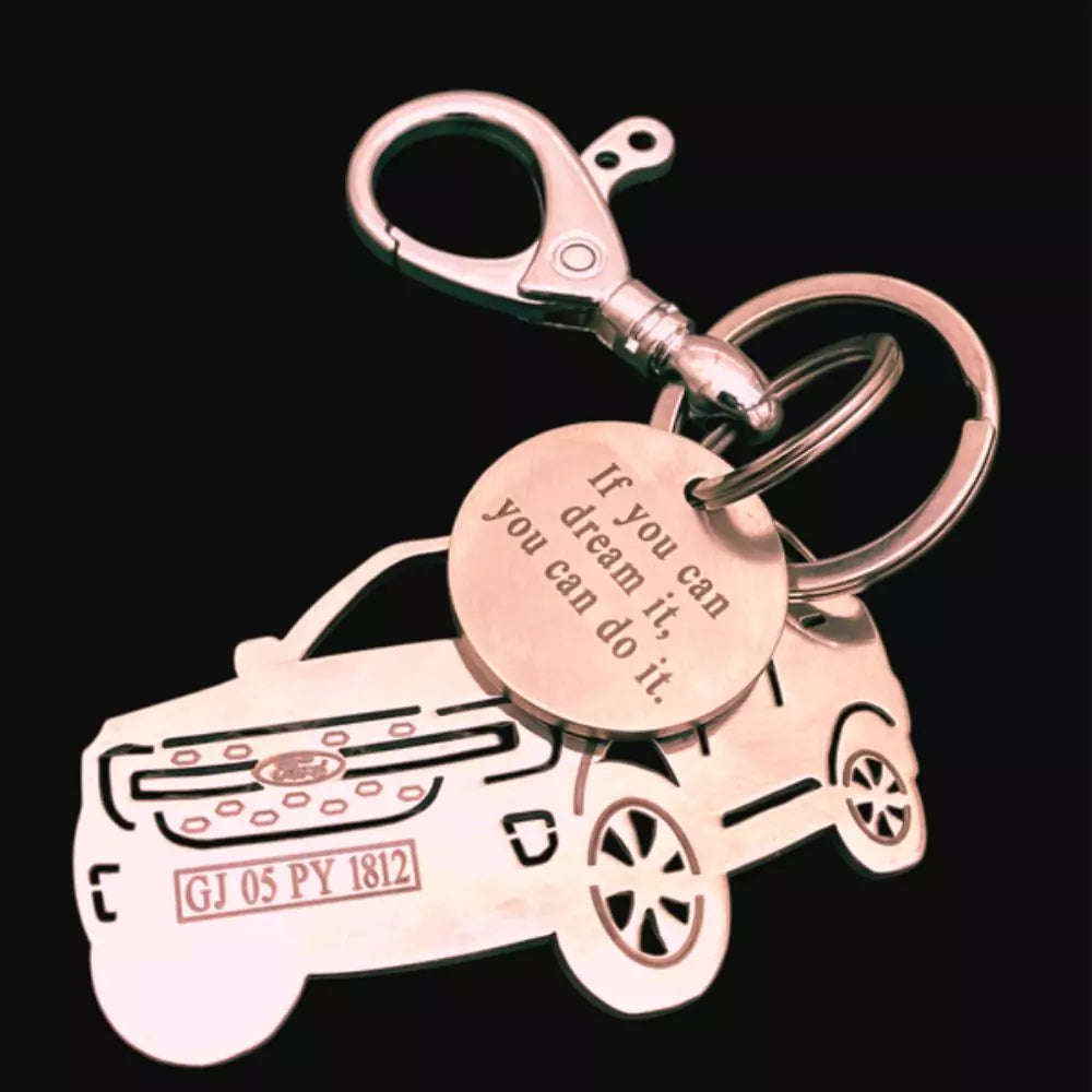 Endeavour 2025 SUV silhouette keychain premium finish