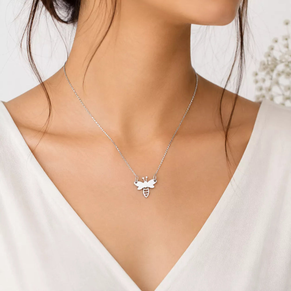 Honey Bee Pendant Necklace