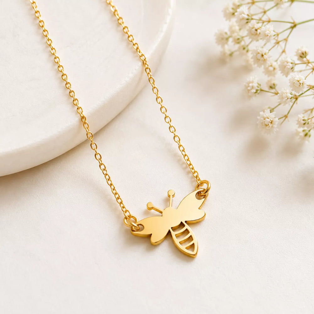 Honey Bee Pendant Necklace