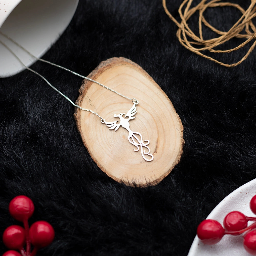 Phoenix Necklace - Symbol of Rebirth & Elegance | Premium Crystal Pendant Jewelry 