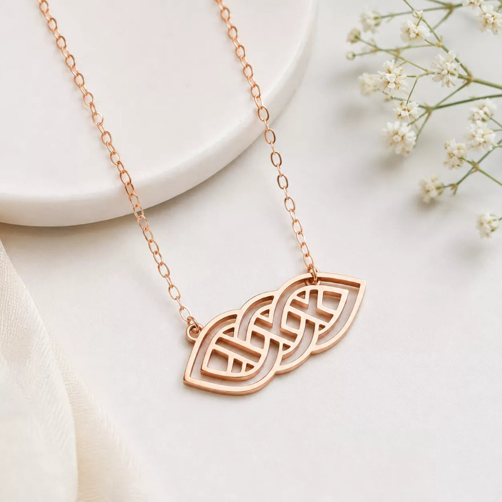 Double Infinity Pendant Necklace