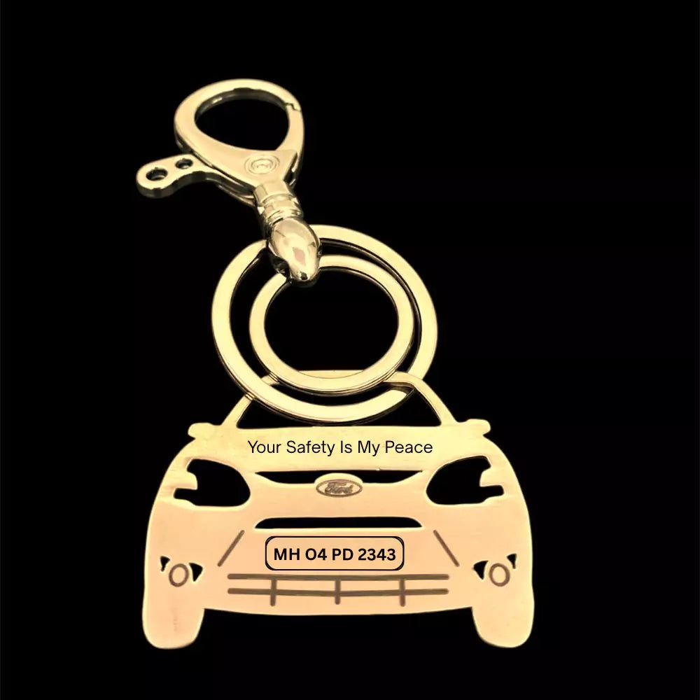 Ford Ikon 1995 personalized metal keychain custom engraved