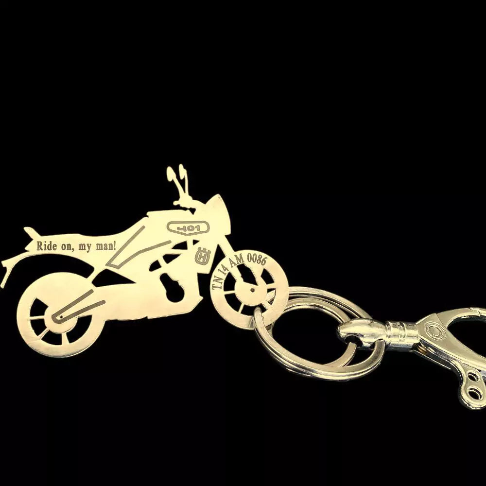 Husqvarna Svartpilen 401 keychain,customized motorcycle accessories, personalized keychain for Husqvarna bikes,Svartpilen 401 rider gifts,