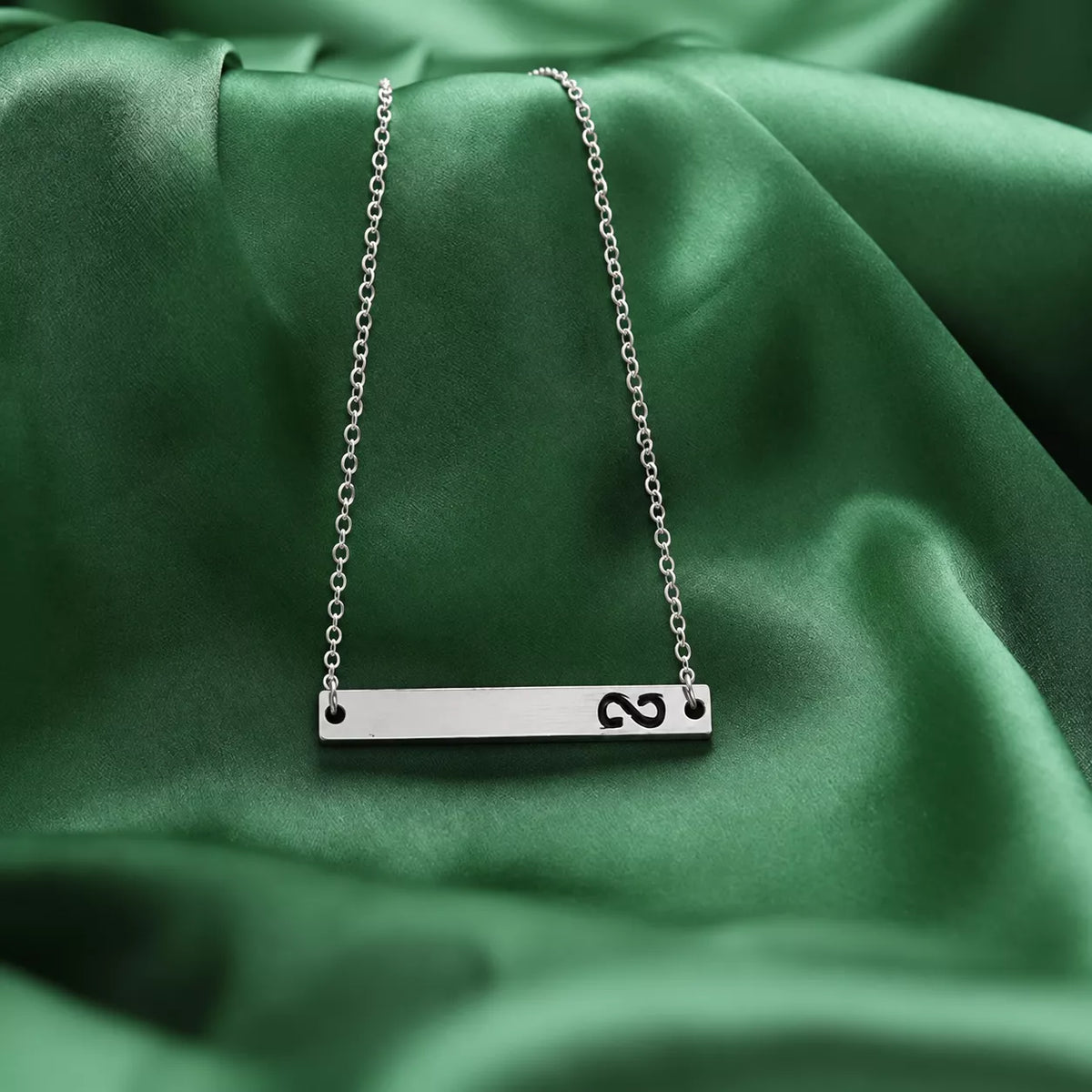 Infinity Bar Name Pendant
