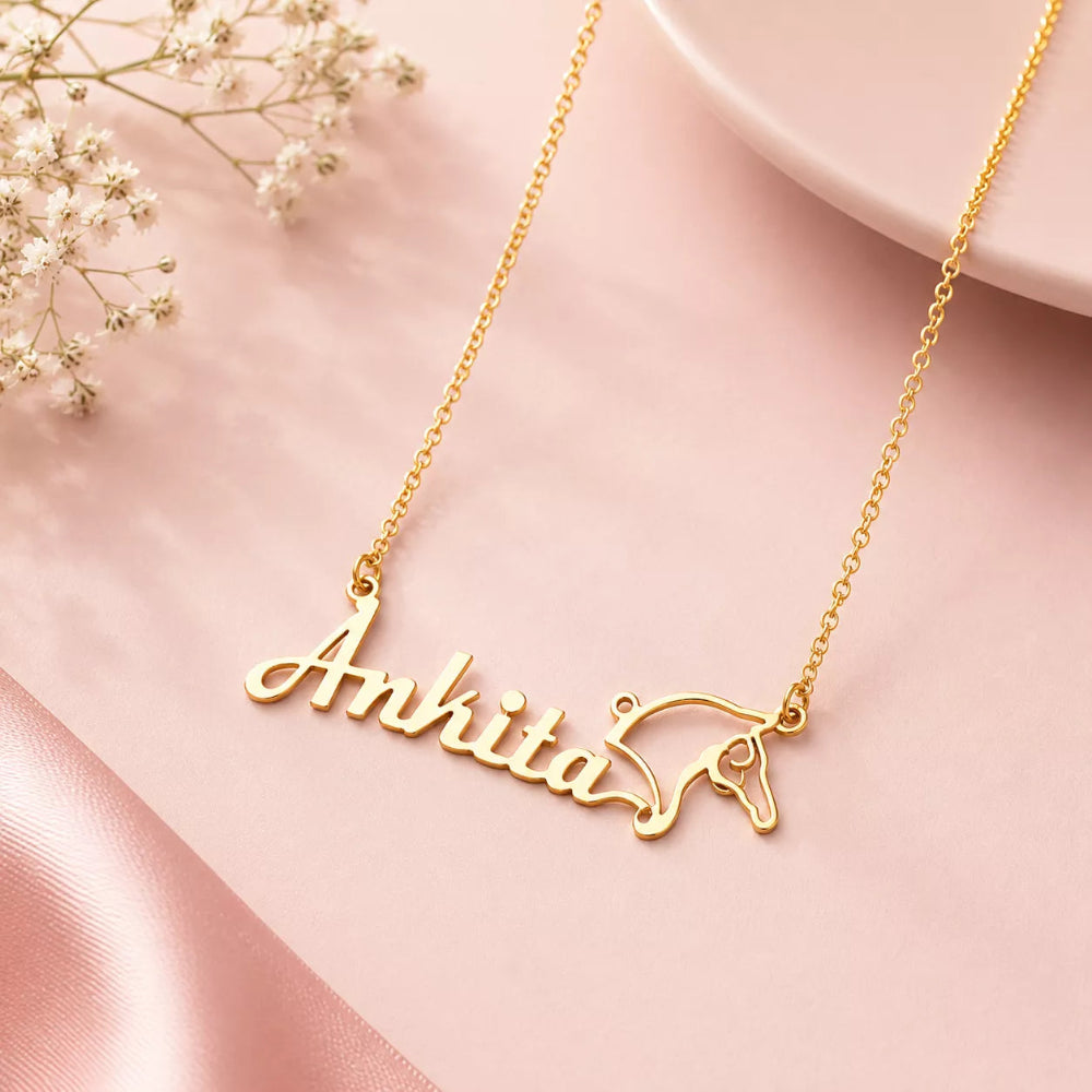 Lil Horsey Tag Custom Necklace