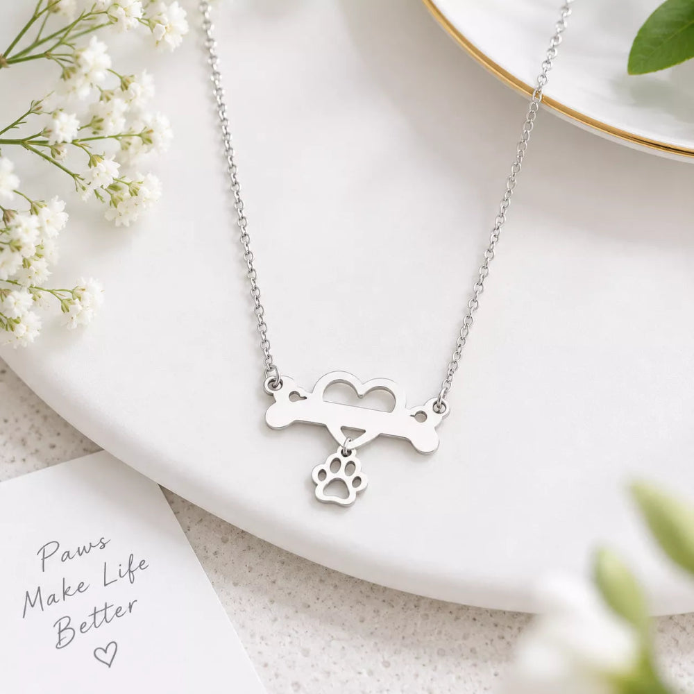 Pawbone Pendant Necklace